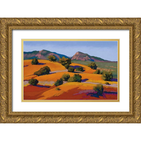 Juniper Hills Gold Ornate Wood Framed Art Print with Double Matting by Silverwood, Mary