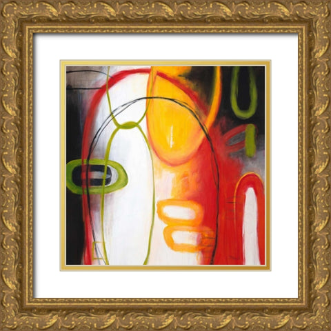 Good Karma Gold Ornate Wood Framed Art Print with Double Matting by Sparks, Dana