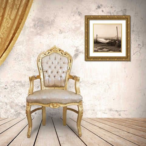 Hammock Gold Ornate Wood Framed Art Print with Double Matting by Triebert, Christine