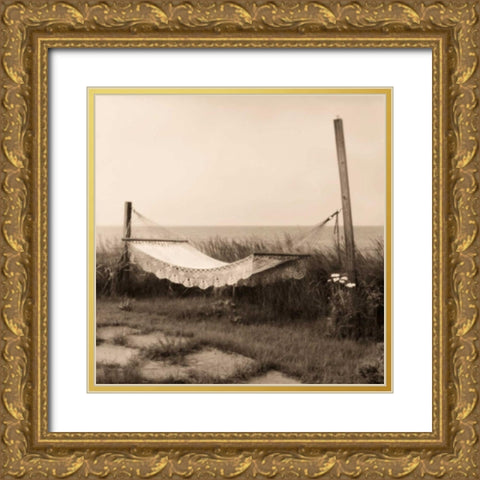 Hammock Gold Ornate Wood Framed Art Print with Double Matting by Triebert, Christine