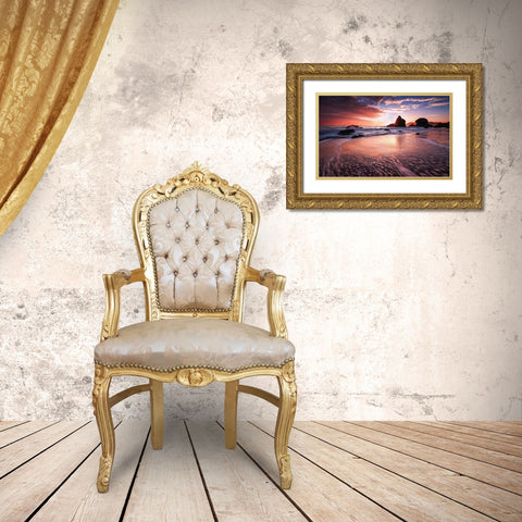 Star Struck Gold Ornate Wood Framed Art Print with Double Matting by Toby Harriman Visuals