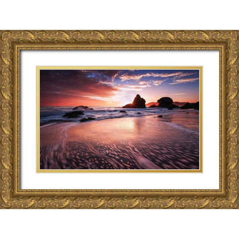 Star Struck Gold Ornate Wood Framed Art Print with Double Matting by Toby Harriman Visuals