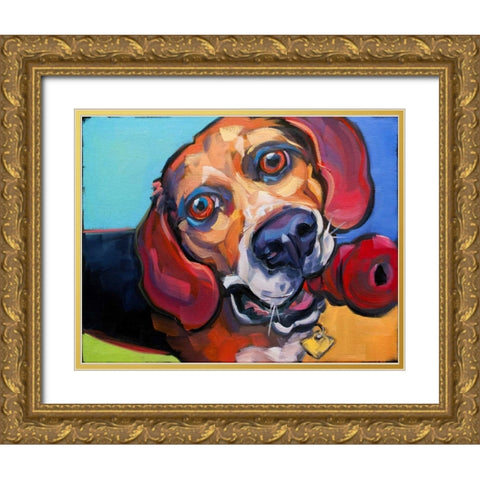 Beguile Gold Ornate Wood Framed Art Print with Double Matting by Townsend, Connie R.