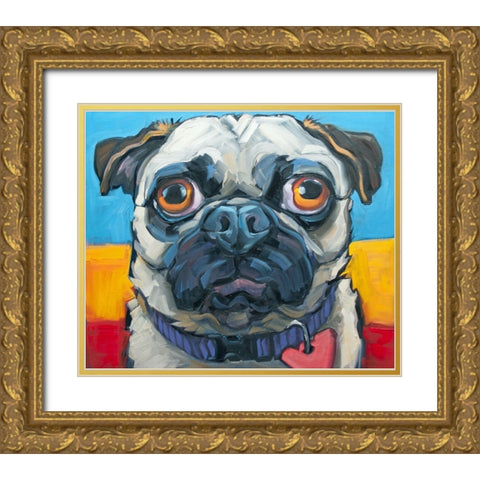 Little Big Heart Gold Ornate Wood Framed Art Print with Double Matting by Townsend, CR