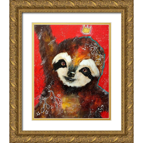 A Heart Filled with Joy Gold Ornate Wood Framed Art Print with Double Matting by The Secret Hermit