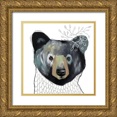 Peaceful Days Gold Ornate Wood Framed Art Print with Double Matting by The Secret Hermit