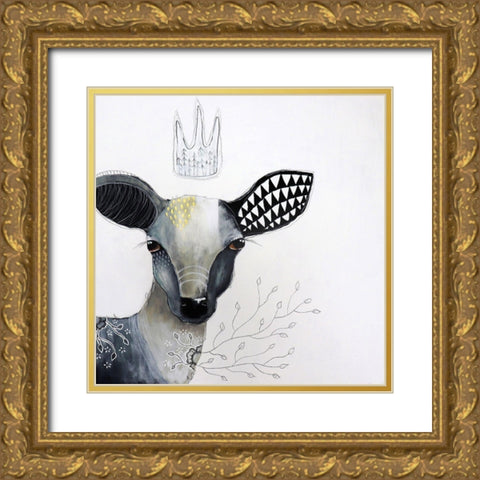 Seeker of Hope Gold Ornate Wood Framed Art Print with Double Matting by The Secret Hermit