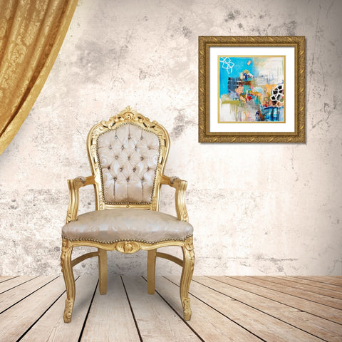 Beijing Gold Ornate Wood Framed Art Print with Double Matting by Tover, Jeffrey
