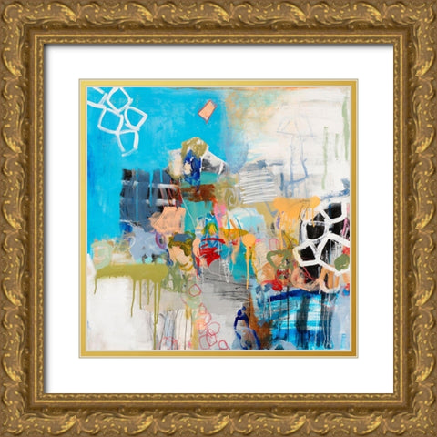 Beijing Gold Ornate Wood Framed Art Print with Double Matting by Tover, Jeffrey