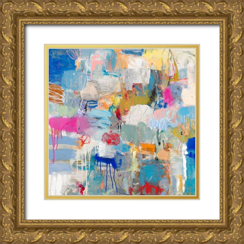 Laguna Beach Gold Ornate Wood Framed Art Print with Double Matting by Tover, Jeffrey