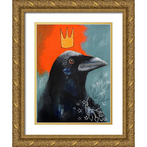 A Srong Connection Gold Ornate Wood Framed Art Print with Double Matting by The Secret Hermit