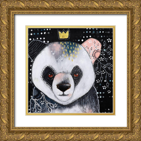 A Fanciful Friendship Gold Ornate Wood Framed Art Print with Double Matting by The Secret Hermit