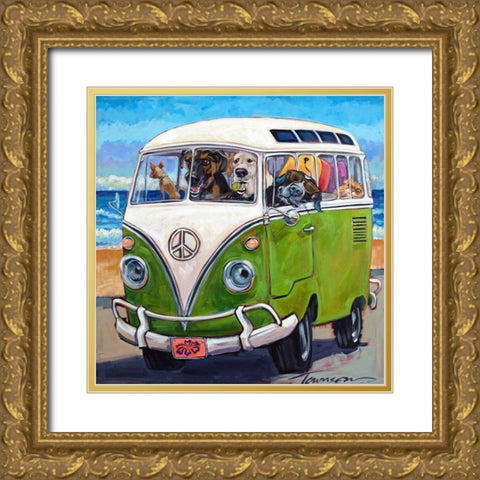 Hang Loose Gold Ornate Wood Framed Art Print with Double Matting by Townsend, CR