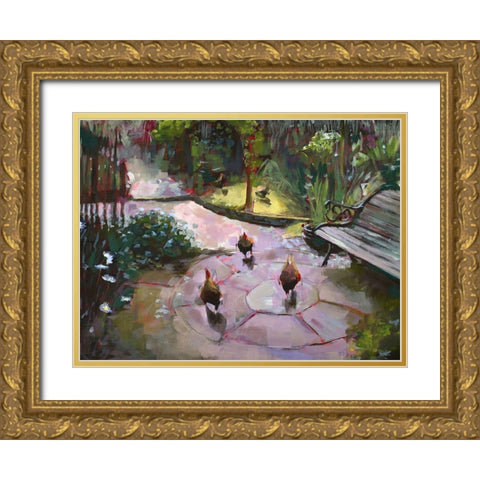 The Secret Garden Gold Ornate Wood Framed Art Print with Double Matting by Timmerman, Lisa