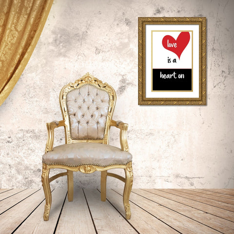 Unknown Gold Ornate Wood Framed Art Print with Double Matting by Love Is a Heart On