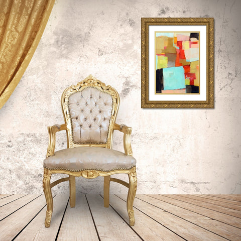 Jigsaw Gold Ornate Wood Framed Art Print with Double Matting by Van Landuyt, Jamie