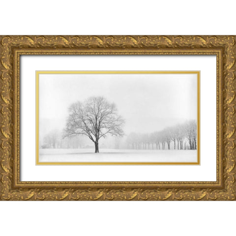 Standing Alone Gold Ornate Wood Framed Art Print with Double Matting by Van de Goor, Lars