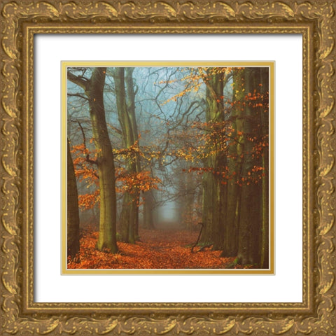 Path of The Mystics Gold Ornate Wood Framed Art Print with Double Matting by Van de Goor, Lars