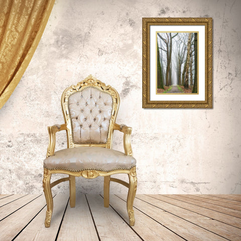 At the End You Will Find a New Beginning Gold Ornate Wood Framed Art Print with Double Matting by Van de Goor, Lars