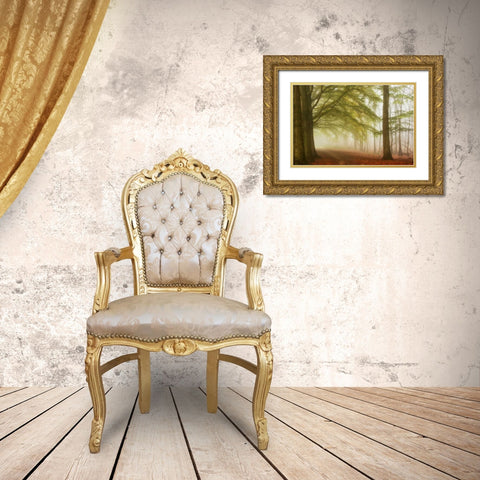 Dreamwalkers Gold Ornate Wood Framed Art Print with Double Matting by Van de Goor, Lars