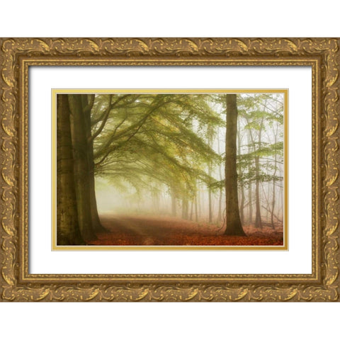 Dreamwalkers Gold Ornate Wood Framed Art Print with Double Matting by Van de Goor, Lars