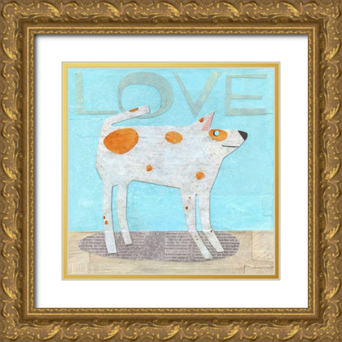 Faithful Friend Gold Ornate Wood Framed Art Print with Double Matting by Verhoeven, Judy