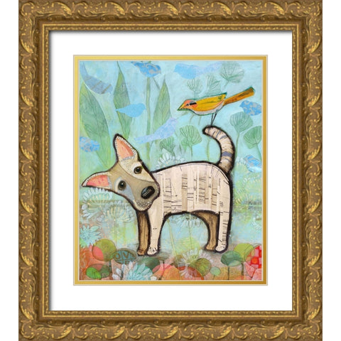 Milk and Cookie Gold Ornate Wood Framed Art Print with Double Matting by Verhoeven, Judy