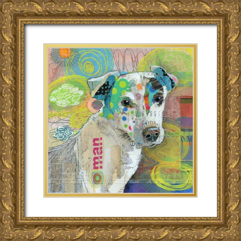 The Ham Man Gold Ornate Wood Framed Art Print with Double Matting by Verhoeven, Judy