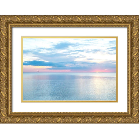 Hurricane Calm Gold Ornate Wood Framed Art Print with Double Matting by Varona, Verne