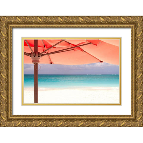 Umbrella Perspective Gold Ornate Wood Framed Art Print with Double Matting by Varona, Verne