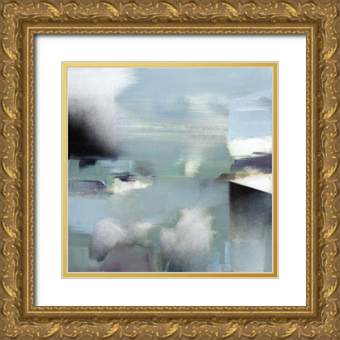 Spatial Composition 28.04.2018 Gold Ornate Wood Framed Art Print with Double Matting by Villafane, Stephane