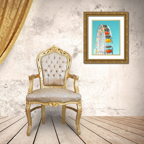 Pacific Wheel I Gold Ornate Wood Framed Art Print with Double Matting by Vargas, Carlos
