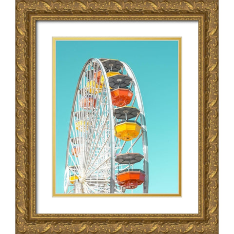 Pacific Wheel I Gold Ornate Wood Framed Art Print with Double Matting by Vargas, Carlos