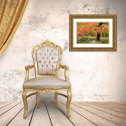 Autumn Splendor Gold Ornate Wood Framed Art Print with Double Matting by Varona, Verne