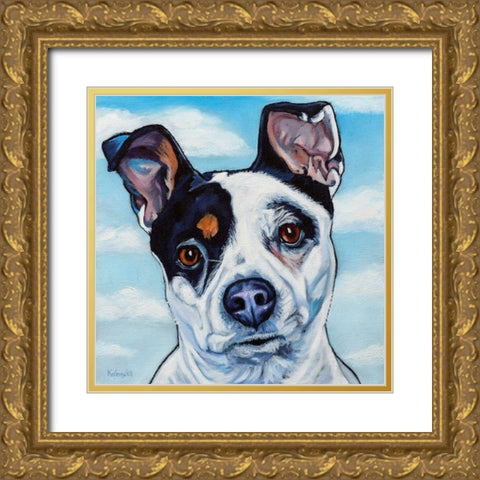 Luna Gold Ornate Wood Framed Art Print with Double Matting by Wronski, Kathryn