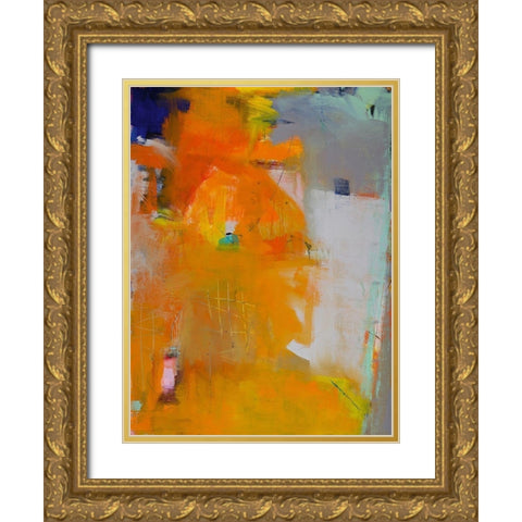 Convergence Gold Ornate Wood Framed Art Print with Double Matting by Wakefield, Martha