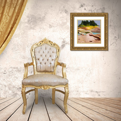 Secret Place Gold Ornate Wood Framed Art Print with Double Matting by Wakefield, Martha