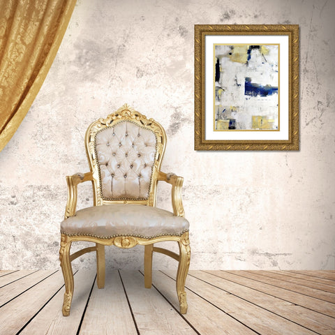 Here I Stand Gold Ornate Wood Framed Art Print with Double Matting by Weaverling, Julie