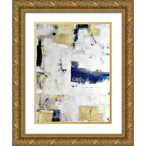 Here I Stand Gold Ornate Wood Framed Art Print with Double Matting by Weaverling, Julie