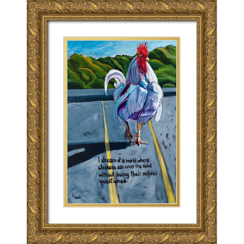 Donâ€™t Ask Gold Ornate Wood Framed Art Print with Double Matting by Wronski, Kathryn