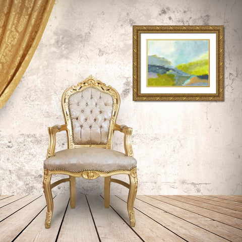 Between The Woods Gold Ornate Wood Framed Art Print with Double Matting by Weiss, Jan