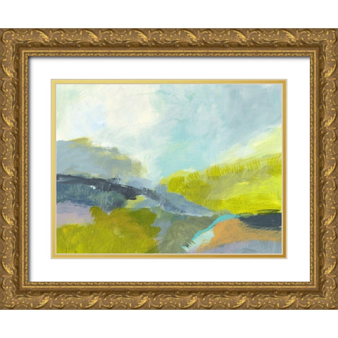 Between The Woods Gold Ornate Wood Framed Art Print with Double Matting by Weiss, Jan