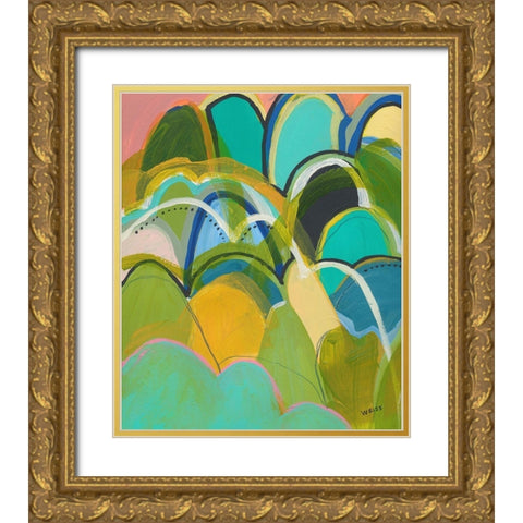 Break On Through No. 1 Gold Ornate Wood Framed Art Print with Double Matting by Weiss, Jan