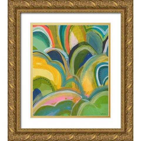 Break On Through No. 2 Gold Ornate Wood Framed Art Print with Double Matting by Weiss, Jan