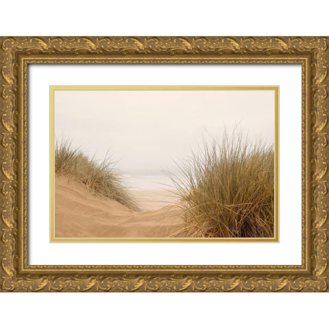 White Oceans 38 Gold Ornate Wood Framed Art Print with Double Matting by Winstanley, Ian