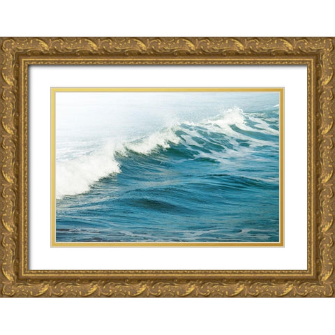 White Oceans 66 Gold Ornate Wood Framed Art Print with Double Matting by Winstanley, Ian