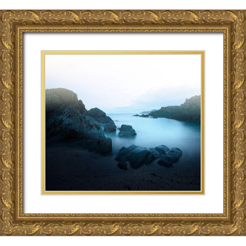 Ocean 17 Gold Ornate Wood Framed Art Print with Double Matting by Winstanley, Ian