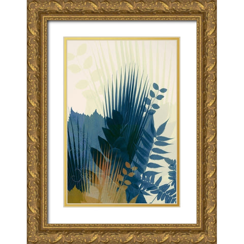 Welcome to the Jungle-Blue 1 Gold Ornate Wood Framed Art Print with Double Matting by Winstanley, Ian