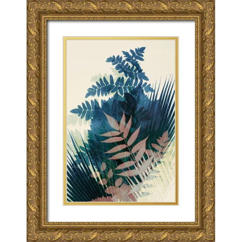 Welcome to the Jungle-Blue 2 Gold Ornate Wood Framed Art Print with Double Matting by Winstanley, Ian