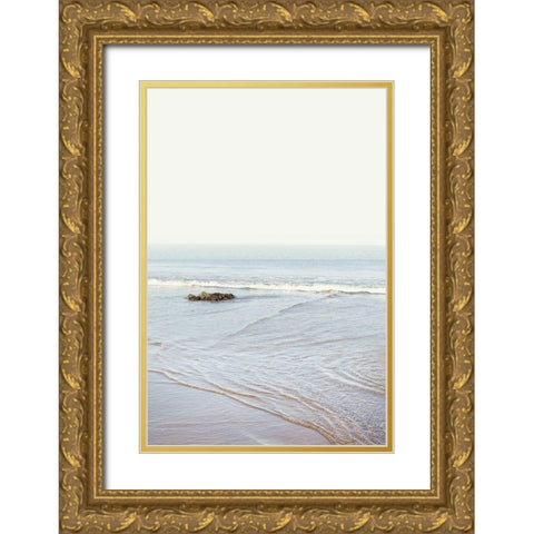 White Oceans 65 Gold Ornate Wood Framed Art Print with Double Matting by Winstanley, Ian